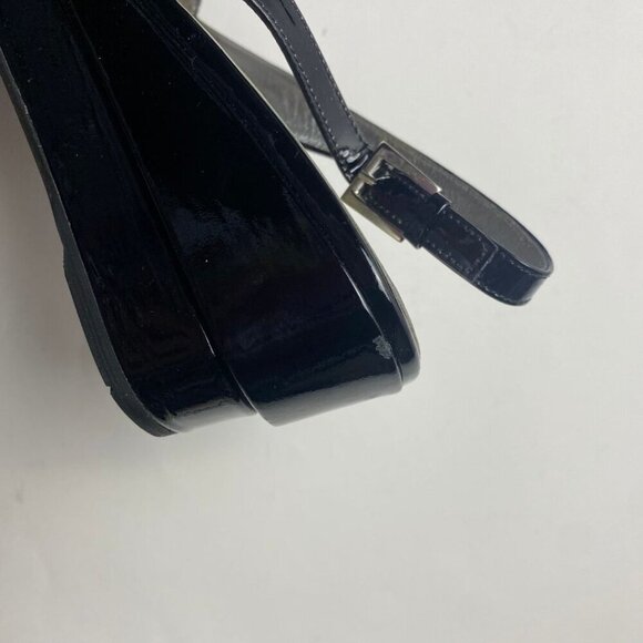 PRADA Patent Leather Slingback Sandals Size 37.5 - Picture 8 of 9